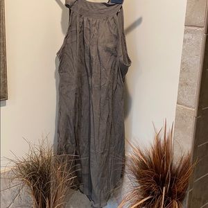 Crinkle Camo Green Dress